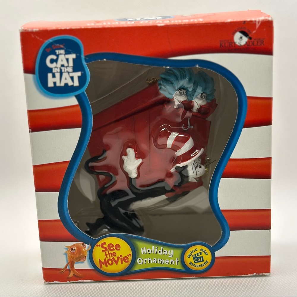 Dr. Seuss The Cat in the Hat Holiday Ornament - Red and White